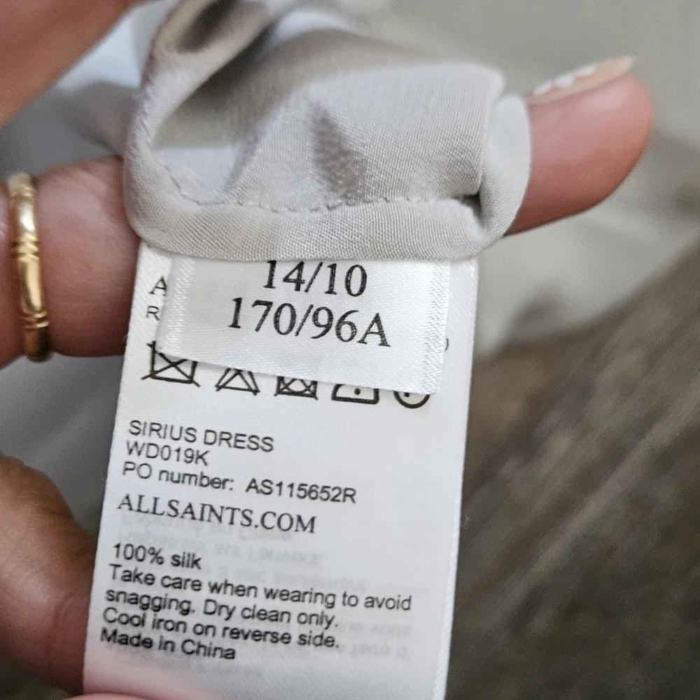 All saints sirius silk dress - Picture 4 of 5